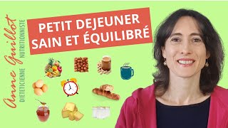 Petit déjeuner sain et équilibré  que manger comment le composer [upl. by Alyworth]