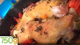 Recette de Cuisses de poulet au four  750g [upl. by Leiruh]