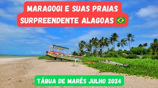 Maragogi Alagoas surpreendente essas Praias 😱😱 tábua de Marés Mês de julho 2024 [upl. by Rogozen]