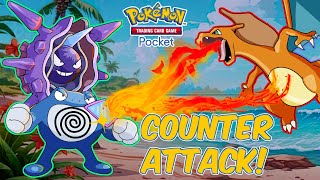 CLOYSTER and POLIWRATH Synergy Frustrates Opponent  Pokémon TCG Pocket [upl. by Acinat]