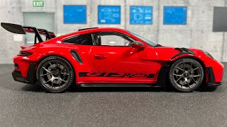 118 Porsche 911 GT3 RS by Minichamps [upl. by Burra608]