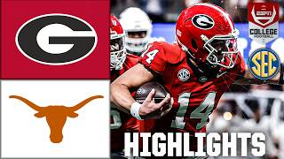 SEC Championship Georgia Bulldogs vs Texas Longhorns  Full Game Highlights  ESPN CFB [upl. by Nimsay782]