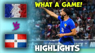 France v Dominican Republic  U23 International Friendly  Highlights 11072024 [upl. by Ylrebma60]