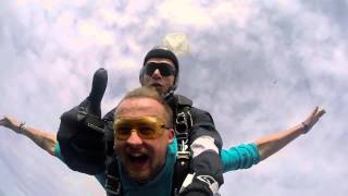 Mantas Katleris ir Aistė I Tandem šuolis 20150912  Skydive Klaipėda [upl. by Odlawso]