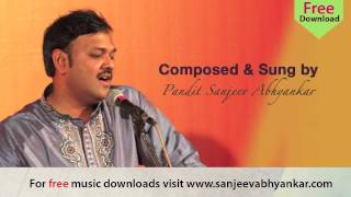 Sanjeev Abhyankar Vrindavani Sarang Tarana Classical [upl. by Dosia]