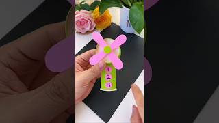 Paper fan making shorts reels craft creative [upl. by Brody]