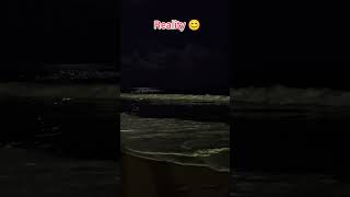 Bioluminescence Expectation vs Reality shortsfeed ytshorts bioluminescence beach moonlight [upl. by Sykleb]