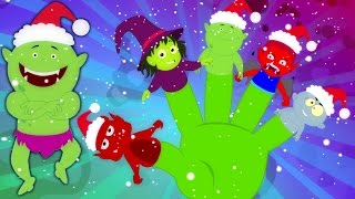 Monster Finger Familie  Weihnachtslied  Christmas Songs  Holiday Songs   Monster Finger Family [upl. by Chimene185]