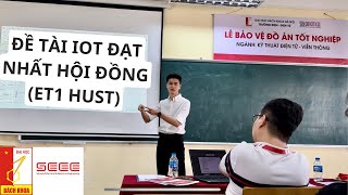 Bảo vệ Đồ án Tốt nghiệp HUST  Đề tài IOT nhất hội đồng ET1  Điện tử Viễn thông Kỳ 20222 [upl. by Alikam]