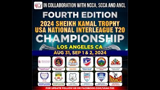 2024 Sheikh Kamal USA InterLeague T20  NCCA v SCCA [upl. by Lemal]