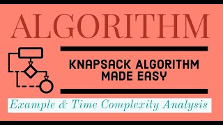 29 Example and Time Complexity Of Knapsack Problem  Algorithm for GATE NET NIELIT amp PSU [upl. by Linetta556]