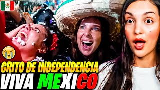 GRINGA VIVE el GRITO de INDEPENDENCIA de MÉXICO POR PRIMERA VEZ y SE EMOCIONA 🇲🇽😭 [upl. by Rebor]