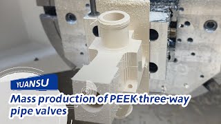 Complete Process of Machining PPS Precision Plastic Joint  HighPerformance Parts Demo [upl. by Cooperman]