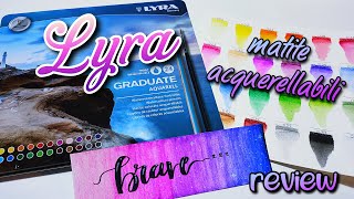 LYRA GRADUATE AQUARELL Pencils ❃ Recensione Matite Colorate Acquerellabili  REVIEW amp SWATCHES [upl. by Dry10]