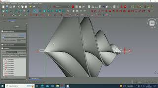 Éolienne en spirale dArchimède SOUS FREECAD [upl. by Kanal]