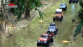 RC4WD Trail finder 2 Axial SCX10 Honcho Rusty Bug honcho wraith at Durian Loop Trail part 2 [upl. by Hailahk]