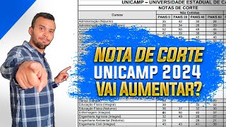 NOTA DE CORTE DA UNICAMP 2024 O QUE ESPERAR [upl. by Ahseyk]