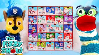 Fizzy amp The Paw Patrol Pups Open A Christmas Advent Calendar Full Of Surprises  Fun Videos For Kids [upl. by Rozanne]