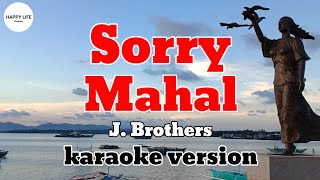 SORRY MAHAL  J Brothers  karaoke version [upl. by Anib]