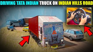 Driving Tata Indian Truck With Heavy Load On Hills Gameplay With Logitech G29 [upl. by Jake]