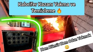 Kalorifer Kazanı Nasıl Yakılır  Kalorifer Kazanı Nasıl Temizlenir  katkaloriferi mimsan gopro [upl. by Clarkson]