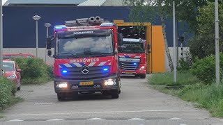 P1 Brandweer Haarlem TS 123030 amp WT 123062 naar een brand in een zorgcentrum in Heemstede [upl. by Muryh]