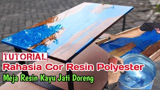 TUTORIAL SIMPLE Rahasia cor Resin Polyester [upl. by Nalhsa]