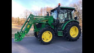 Tractor John deere 5075E for sale 60 hours as new 2020 year model with front loader JD H240 [upl. by Gass]