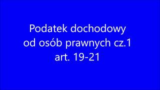 Podatek dochodowy od osób prawnych  naliczenie [upl. by Yasnyl893]