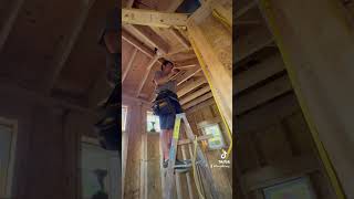 Shed Build Part 5 shed electrician electricity diyproject homeimprovement construction [upl. by Bremble]