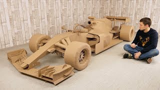 How to Make FORMULA 1 Car from Cardboard for 500 hours [upl. by Arodoeht]