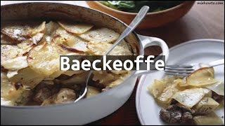 Recipe Baeckeoffe [upl. by Nalyorf]