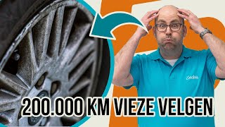 200000km op de teller en EXTREEM VIES gereden Volvo krijgt weer schone velgen [upl. by Auqeenwahs]