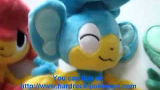 Pokemon Center 2011 Pansage Panpour Pansear Pokedoll Plush Toy [upl. by Aromat734]