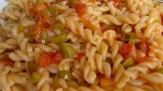 SEBZELİ SOSLU MAKARNA TARİFİ pasta with vegetables [upl. by Declan]