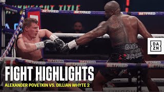 HIGHLIGHTS  Alexander Povetkin vs Dillian Whyte 2 [upl. by Erlina]