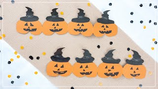 DIY Idee Halloween Kürbis Girlande aus Papier basteln 🎃 [upl. by Hgielsel122]