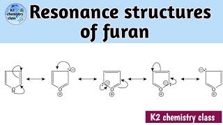 Resonance structures of furanresonating structures of furanfuran resonance by khushboo yadav [upl. by Rep]