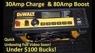 Unboxing DEWALT DXAEC80 30 Amp Bench Battery Charger [upl. by Anegal313]