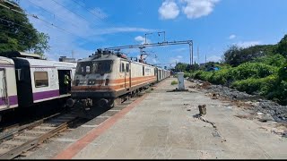 THUNDER GZB WAP7  RED LHB Garibrath Express Meets Dhanu Virar Locat At Saphale [upl. by Revlys]