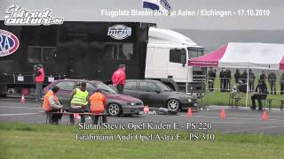 Flugplatzblasen  Opel Kadett E PS 220  Opel Astra F PS 310  Streetculturede [upl. by Collayer]