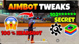 Bluestacks 5 AIMBOT TWEAKS FOR 100 HEADSHOTRATE  Free Fire PC [upl. by Agnola906]