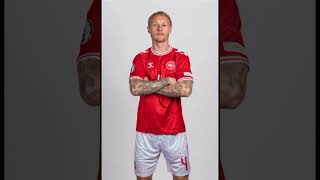 Simon kjaer denmark football europeanfootball worldcup europe2024 acmilan championsleague [upl. by Rimahs]