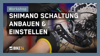 Anleitung Shimano Schaltung einstellen  Schaltwerk amp Umwerfer montieren Pedale wechseln How to [upl. by Adelia]