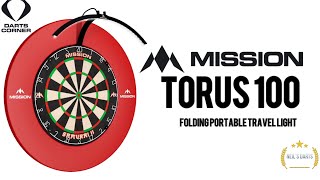 MISSION Torus 100  Folding Portable Travel Light  Dartboard Lighting Review [upl. by Attaymik661]