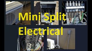 How To Run Electrical Wiring to a Mini Split Connecting Breaker Disconnect Conduit 230115 volts [upl. by Lanny]