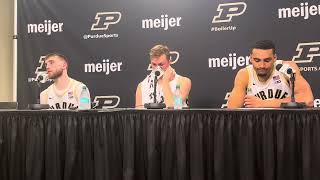 Braden Smith Fletcher Loyer and Trey KaufmanRenn talk after Purdue’s season opening win [upl. by Lias521]