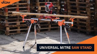 Universal Mitre Saw Stand  Product Details  Vaunt Tools [upl. by Novah]