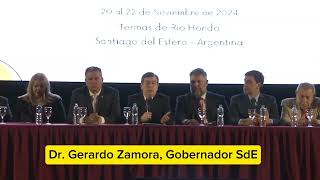 Gobernador Dr Gerardo Zamora en la apertura de la Reunión de SPTCRA  Congreso del IETeI  ASUR [upl. by Reerg]