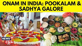 Onam Celebrations In Kerala News  Onam In India Pookalam amp Sadhya Galore  Kerala News  N18V [upl. by Atinomar]